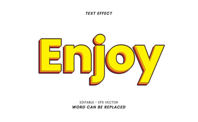 Text Effect Appearance - With Word Enjoy editable.