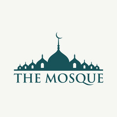 Mosque Logo Template Design Vector, Emblem, Concept Design, Creative Symbol, Icon