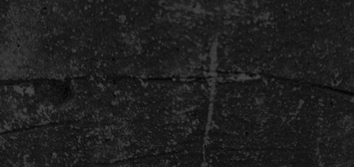 Abstract dark black grunge texture, Close up retro plain dark black ancient and dusty cement concrete wall texture, black background illustration for construction and design.