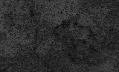 Abstract dark black grunge texture, Close up retro plain dark black ancient and dusty cement concrete wall texture, black background illustration for construction and design.