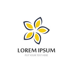 Beauty icon flowers design illustration