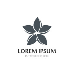 Beauty icon flowers design illustration