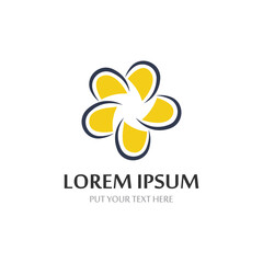 Beauty icon flowers design illustration