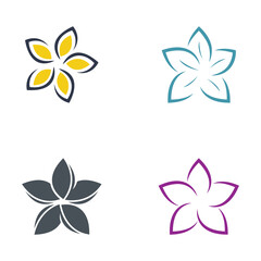 Fototapeta na wymiar Beauty icon flowers design illustration