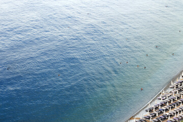 Coastline of Nice, view from the castle, French Riviera