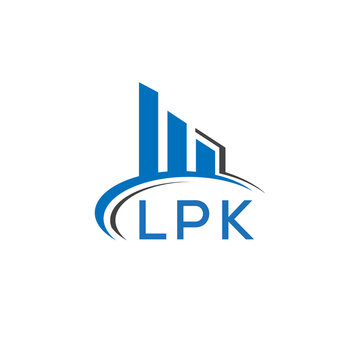 LPK letter logo. LPK blue image. LPK Monogram logo design for entrepreneur and business. LPK best icon.	
