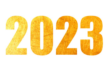 2023 year, gold, new year