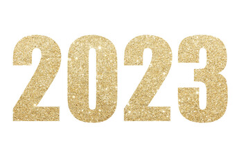 2023 year, gold, new year