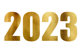 2023 year, gold, new year