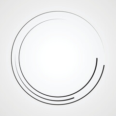 Radial speed Lines in Circle Form for comic books . Explosion background . Vector Illustration .Technology round Logo . Circular Design element . Abstract Geometric shape . Sunburst .