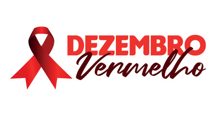 dezembro vermelho, mês de cosncientização e combate a aids, hiv, aids, dezembro vermelho aids, aids hiv, HIV / AIDS - obrazy, fototapety, plakaty