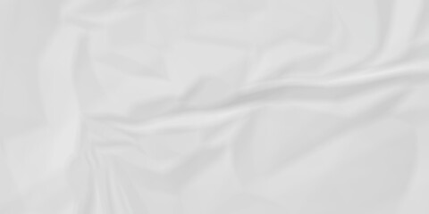 White paper crumpled texture. white fabric textured crumpled white paper background. panorama white paper texture background, crumpled pattern texture backgrund.