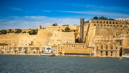buildings beautiful mediterranean sea malta island sand stones sun