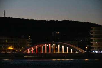 Fototapeta na wymiar Sainte-Maxime, le pont du Préconil