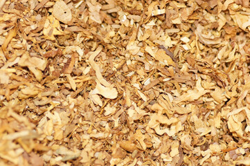 Nahaufnahme von geschnittenem Tabak