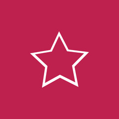 Obraz premium red star vector 