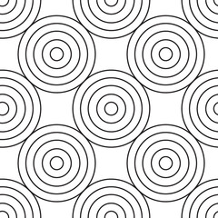 Seamless geometric pattern of circles