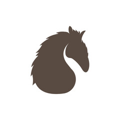Horse head logo icon template design