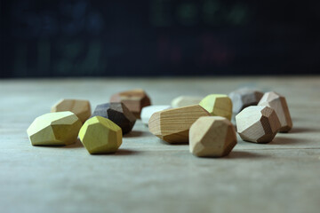 colorful wooden blocks