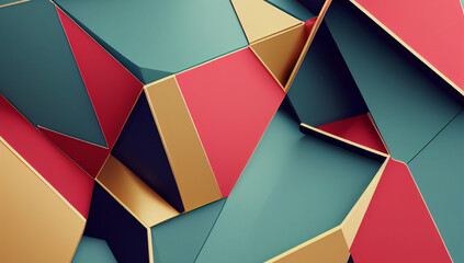 Fototapeta premium Axonometric design concept 3D-Illustration wallpaper