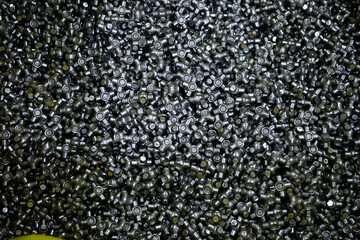 The workpiece is in process. Industrial material. Raw material waits for supply to the machining process