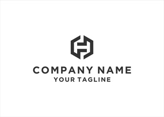 Letter HF logo icon design template elements