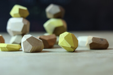 colorful wooden blocks