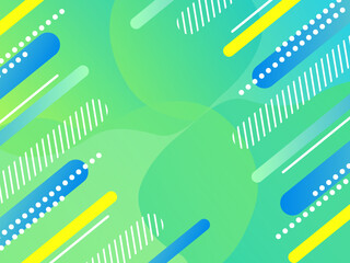 斜線のカラフル背景　緑系　サイズ比率　4:3 Diagonal colorful background