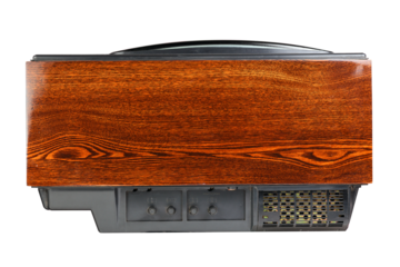 The old TV on the isolated.Retro technology concept.