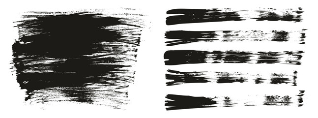 Flat Fan Brush Thin Long Background & Straight Lines Mix High Detail Abstract Vector Background Mix Set 