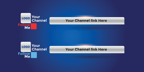 Professional Broadcast Lower third Design Template
