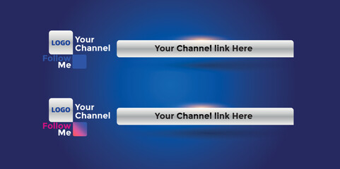 Professional Broadcast Lower third Design Template
