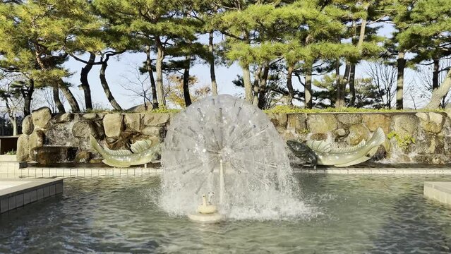 둥근 분수대(fountain)