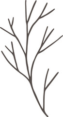 Obraz premium Christmas flower botanical clipart illustration in flat cartoon style. Merry Christmas and Happy New year floral evergreen element, isolated