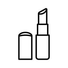 Lipstick icon. Pictogram isolated on a white background.