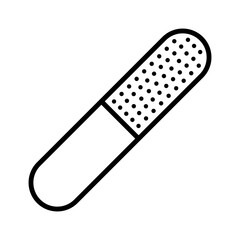 Nail file icon. Manicure. Polishing nails sign. Pictogram isolated on a white background.