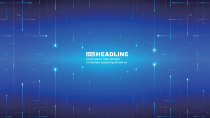 Criss-crossing rays form a vector background of technological space perception