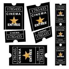Ticket de cinéma avec coupon