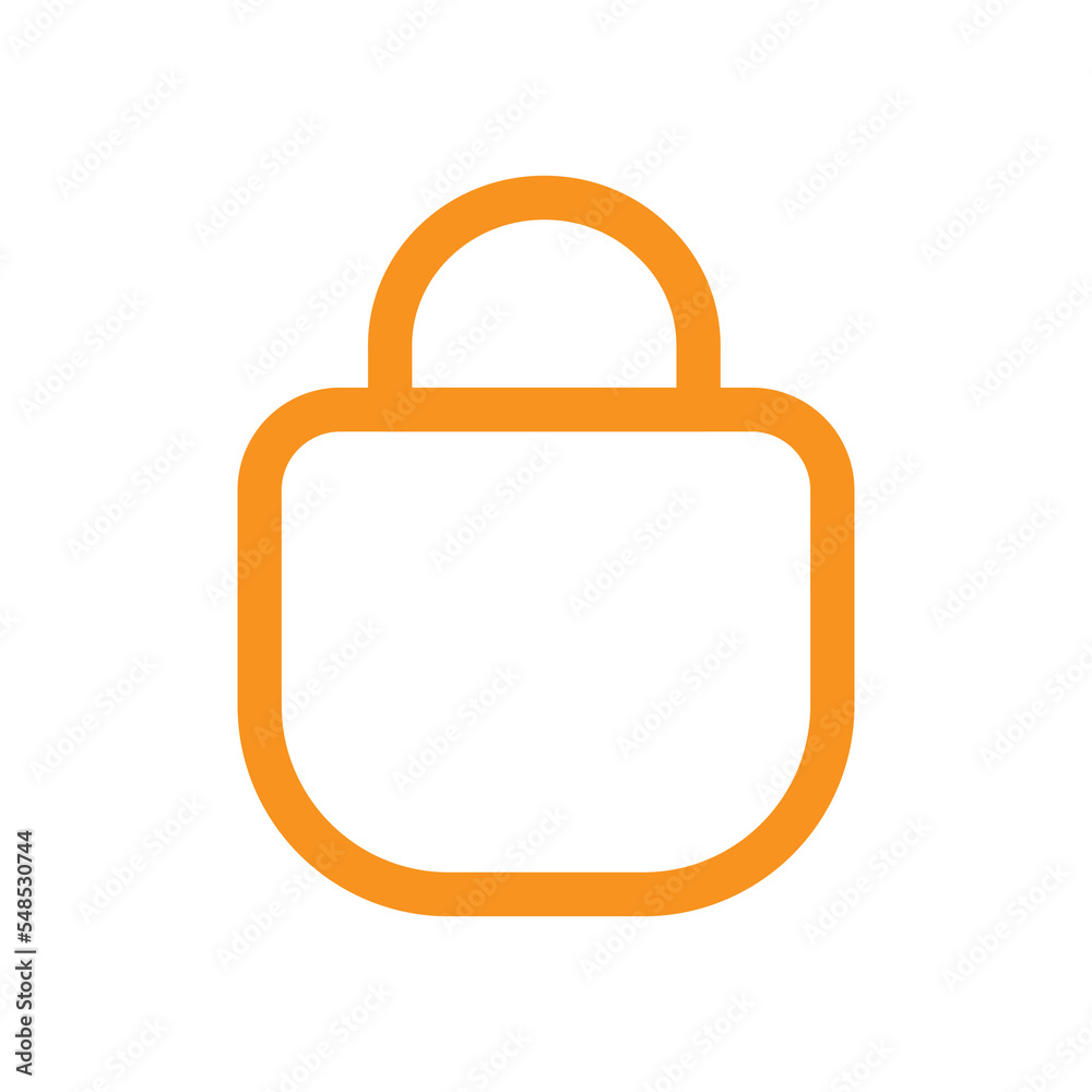 Fototapete shopping bag icon design for web interfaces and applications
