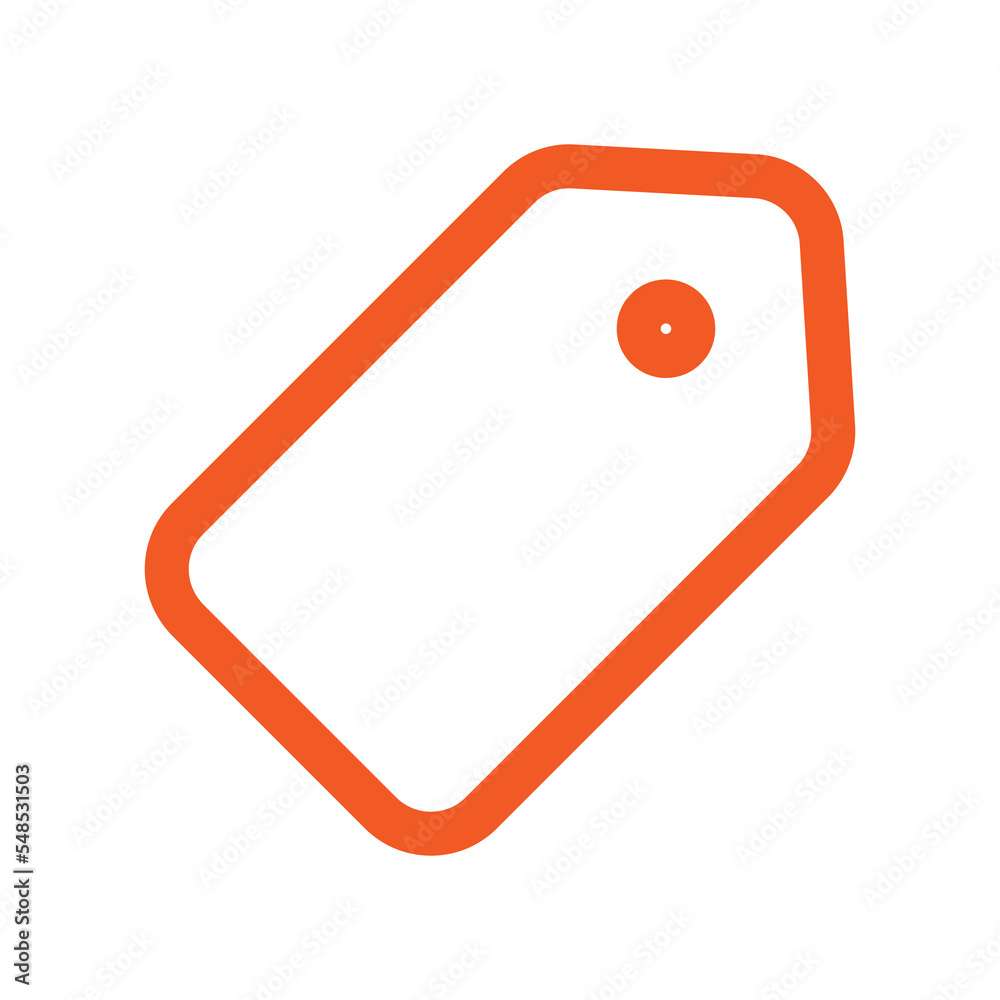 Poster price tag icon design for web interfaces and applications