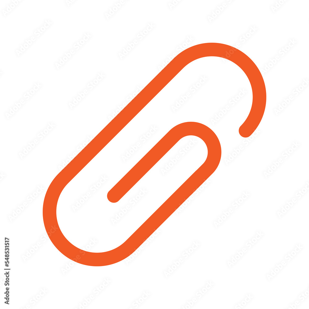 Poster Paper clip icon design for web interfaces and applications