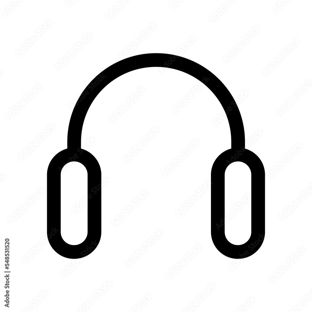 Fototapete headset icon design for web interfaces and applications