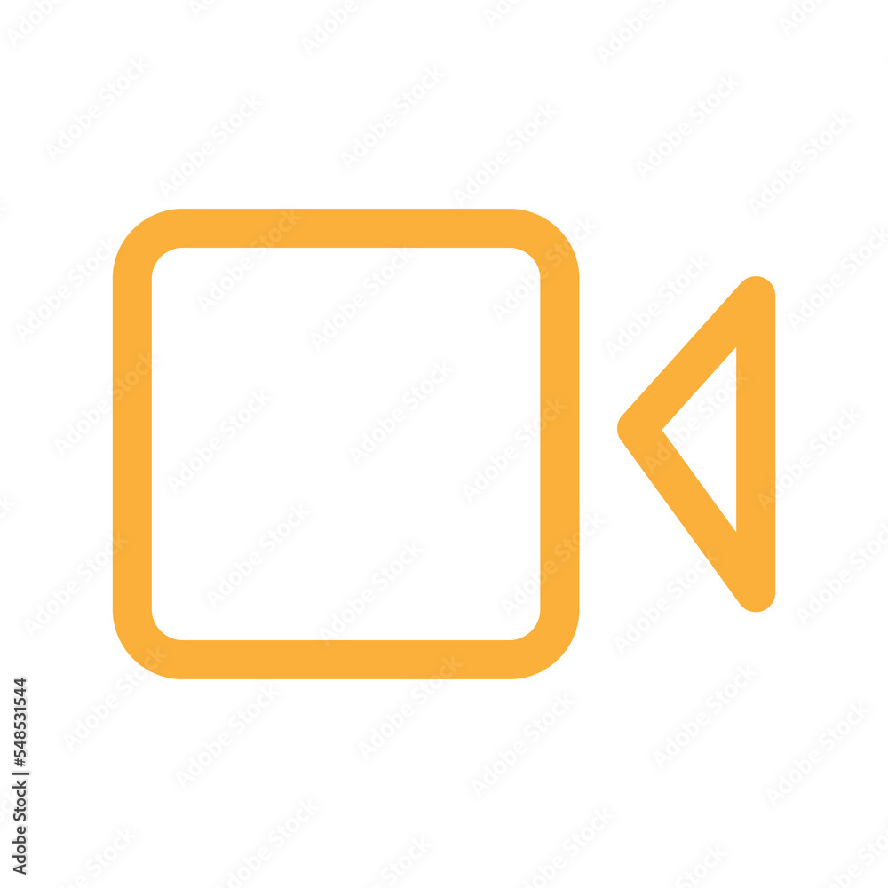 Aufkleber Camcorder icon design for web interfaces and applications