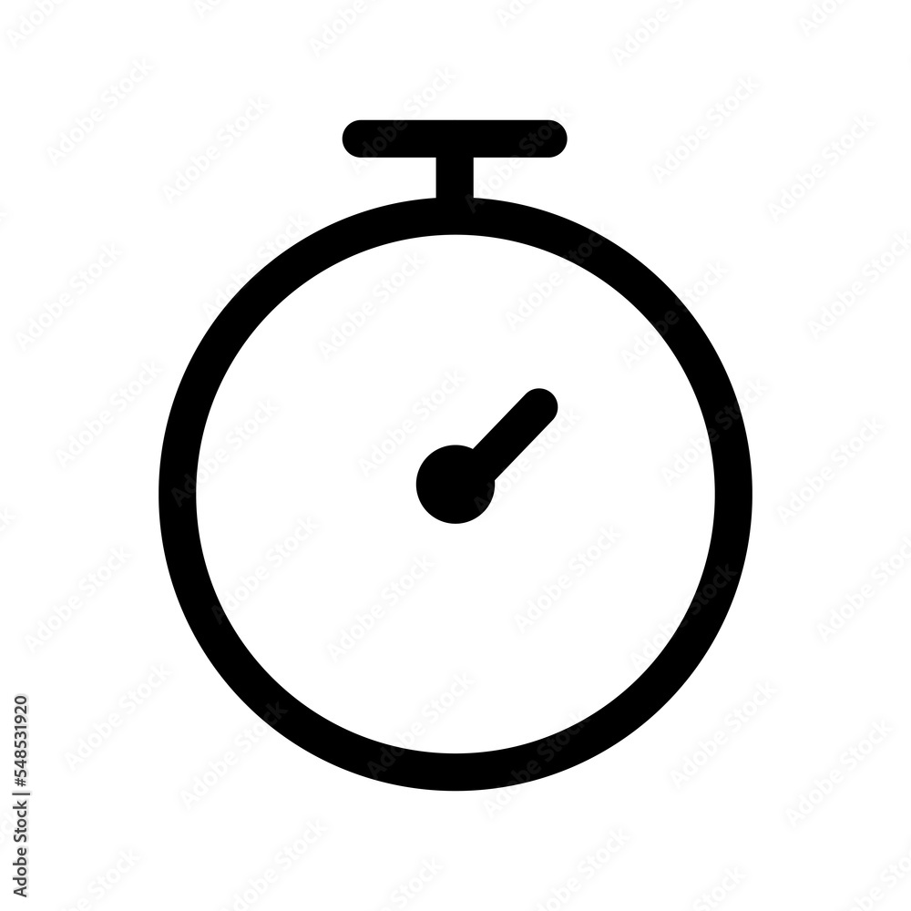 Aufkleber Stopwatch icon design for web interfaces and applications