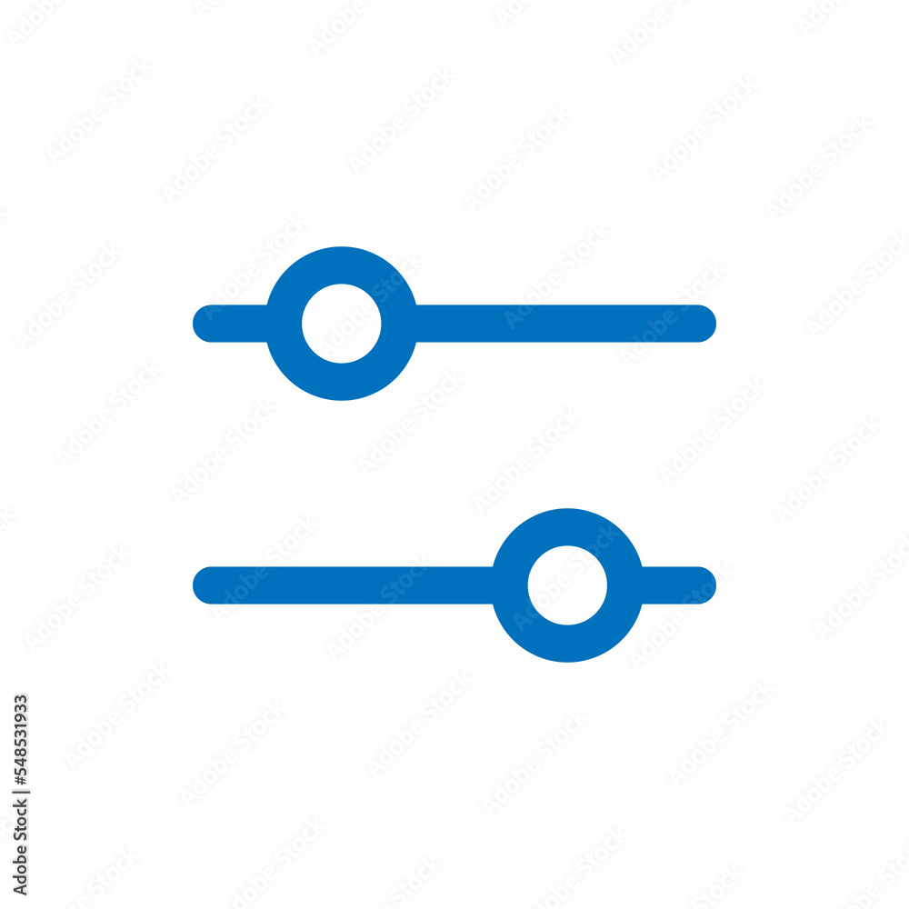 Aufkleber Setting icon design for web interfaces and applications