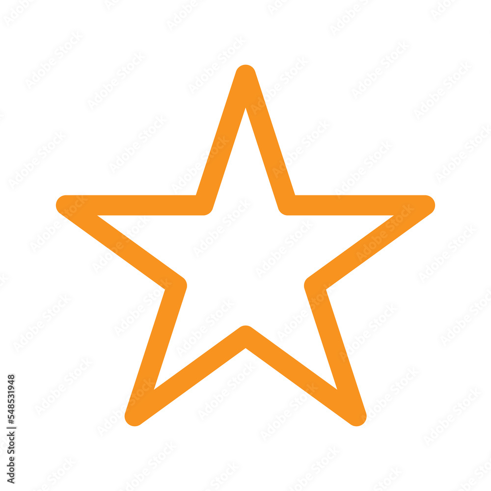 Poster Favorite icon design for web interfaces and applications