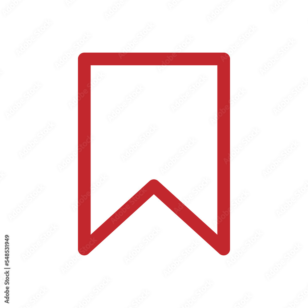 Poster bookmark icon design for web interfaces and applications