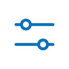 Setting icon design for web interfaces and applications