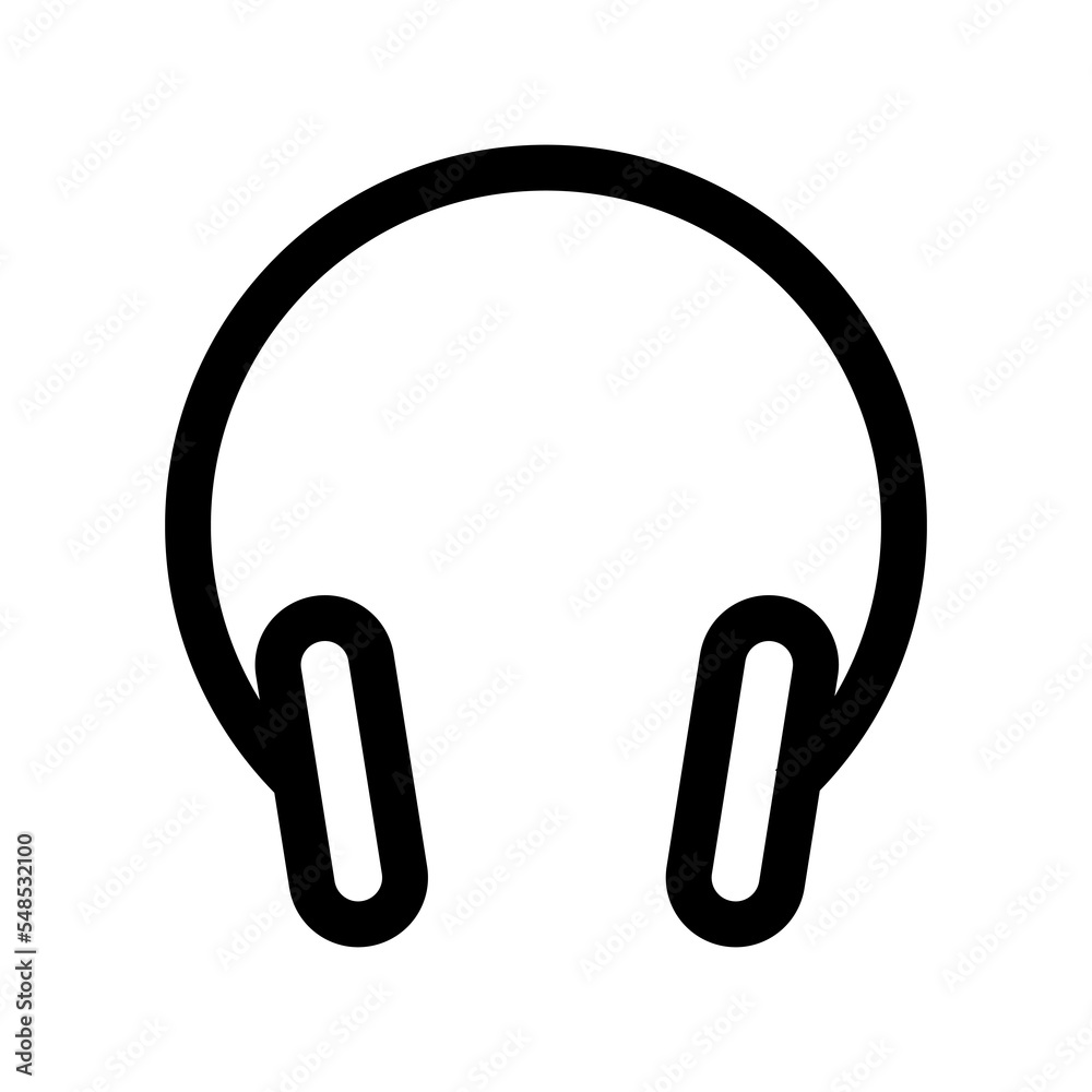 Fototapete headphone icon design for web interfaces and applications