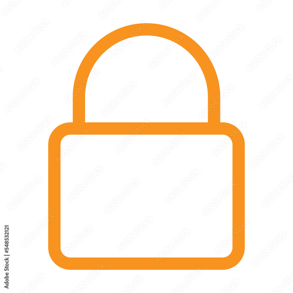 Aufkleber Padlock icon design for web interfaces and applications